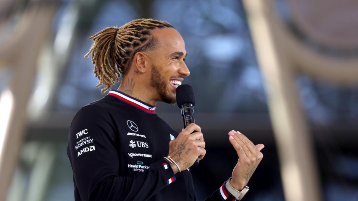 Seven-time Formula One world champion Lewis Hamilton. — Expo 2020 Dubai