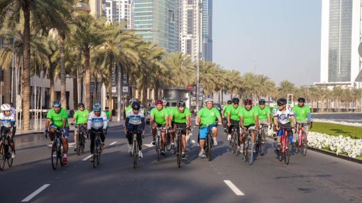Car-free day in Dubai on February 21