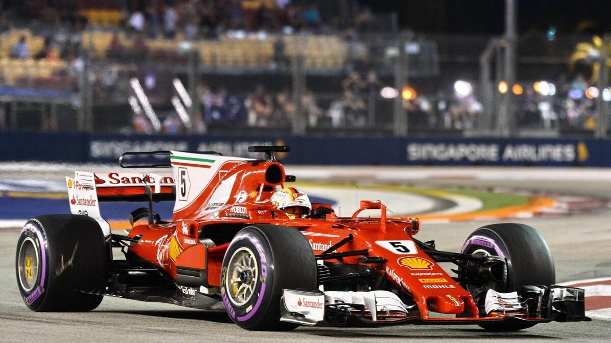 Ferrari s Vettel clinches Singapore pole position in stunning fashion