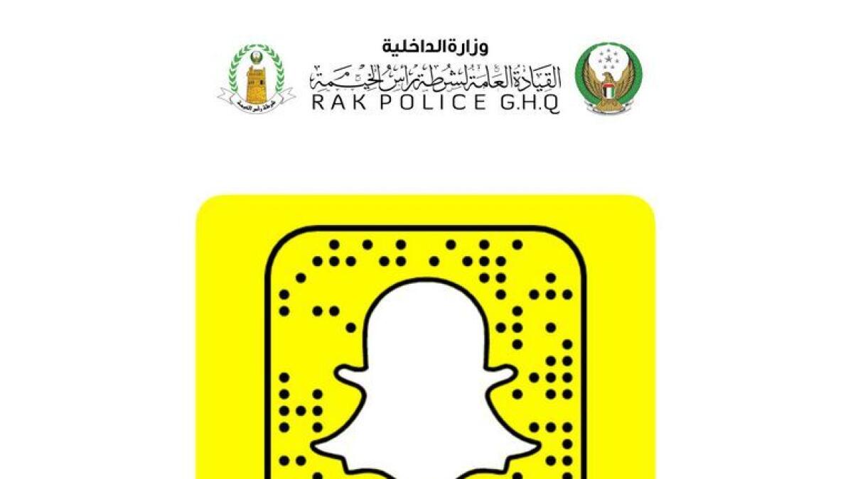 RAK Police are now on snapchat!