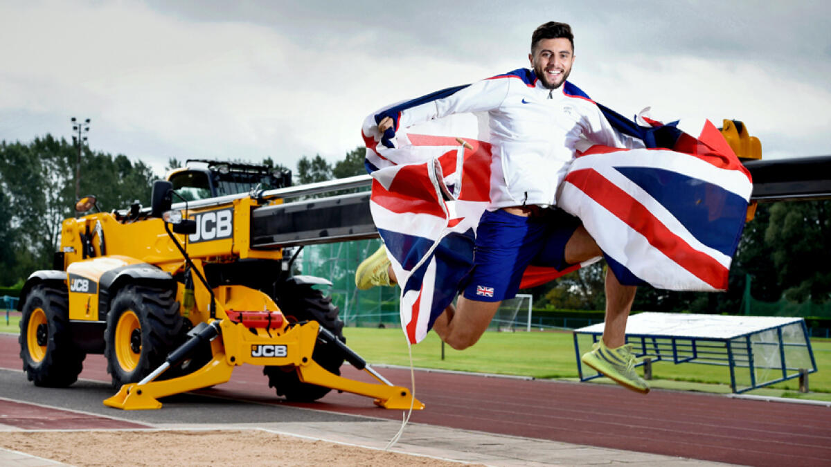 Ben jumps for joy after landing JCB sponsorship