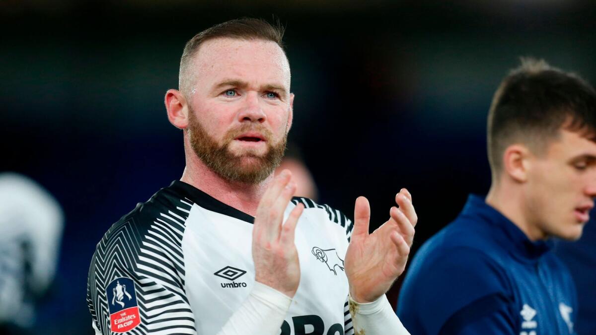 Wayne Rooney joined Derby County in 2020. (AFP)
