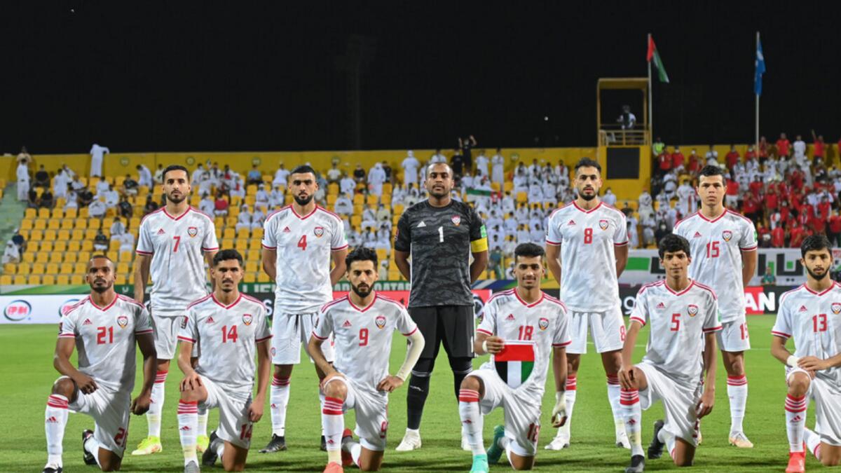 UAE lost to Iran on Thursday in their last World Cup qualifying game. (UAEFA Twitter)