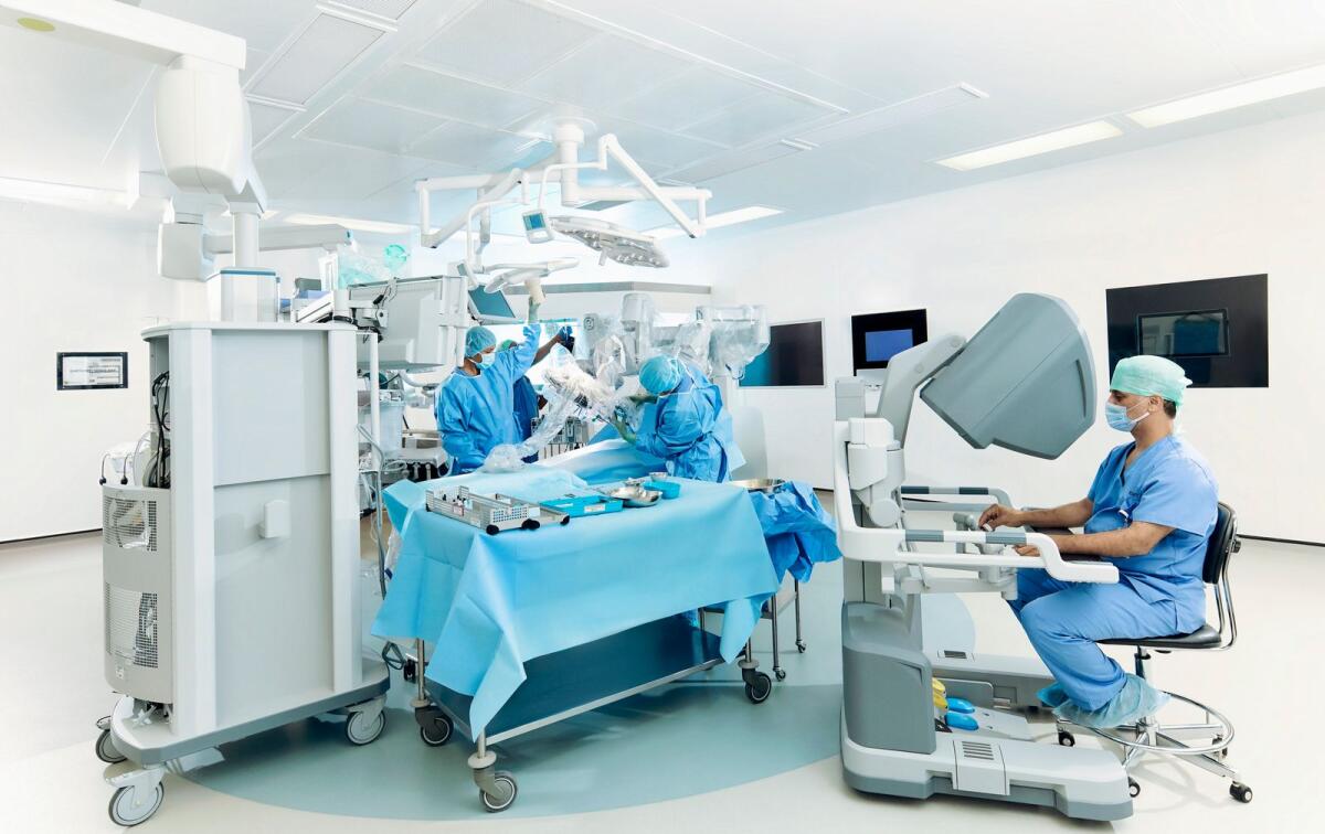 Robotic surgery conducted in Abu Dhabi's Sheikh Shakhbout Medical City (SSMC). Photos: Supplied