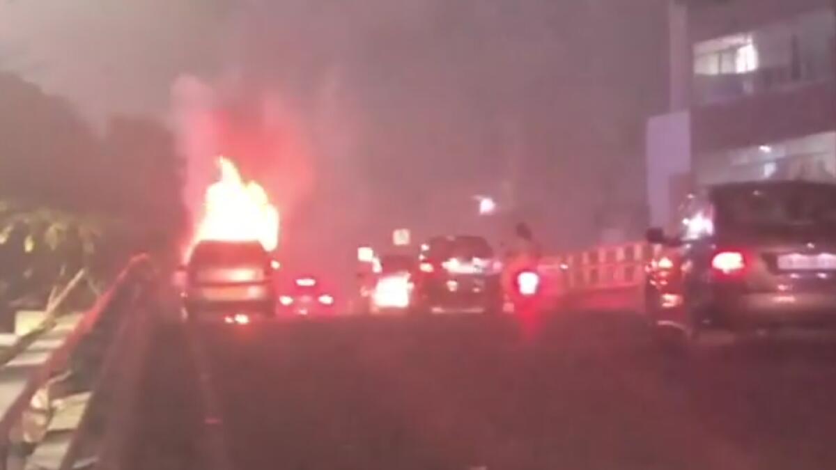 Uber cab catches fire, passenger recalls scary experience