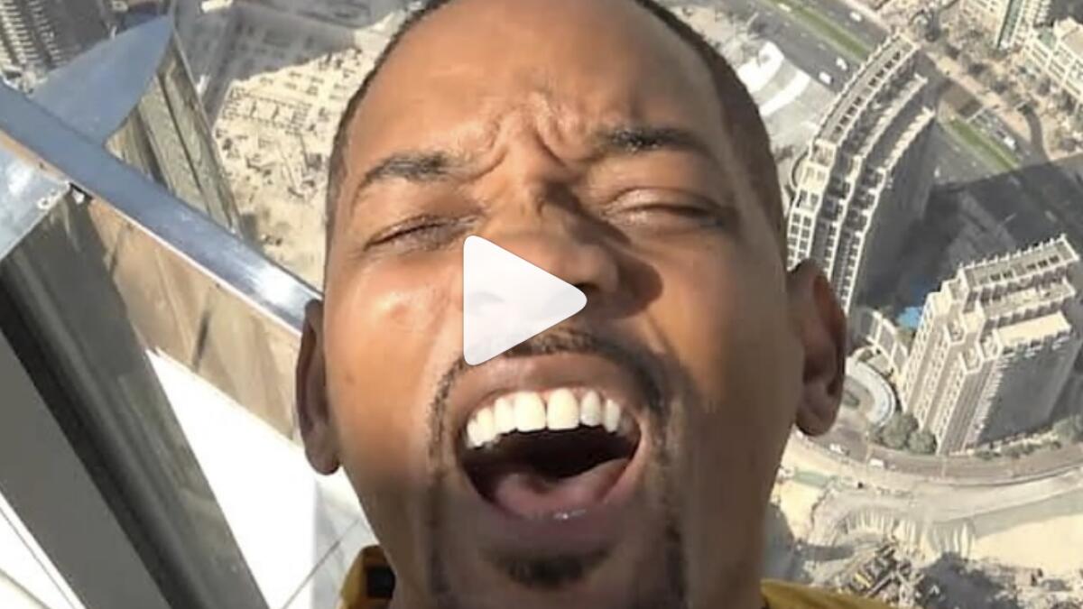 Will Smiths video at Dubais Burj Khalifa takes him up the charts