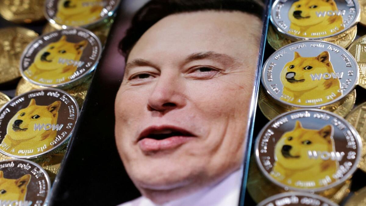 Musk's  decision to change the logo to a Shibu Inu dog, whether permanent or another short-lived joke, caused the price of dogecoin to surge by more than 20 per cent. - Reuters