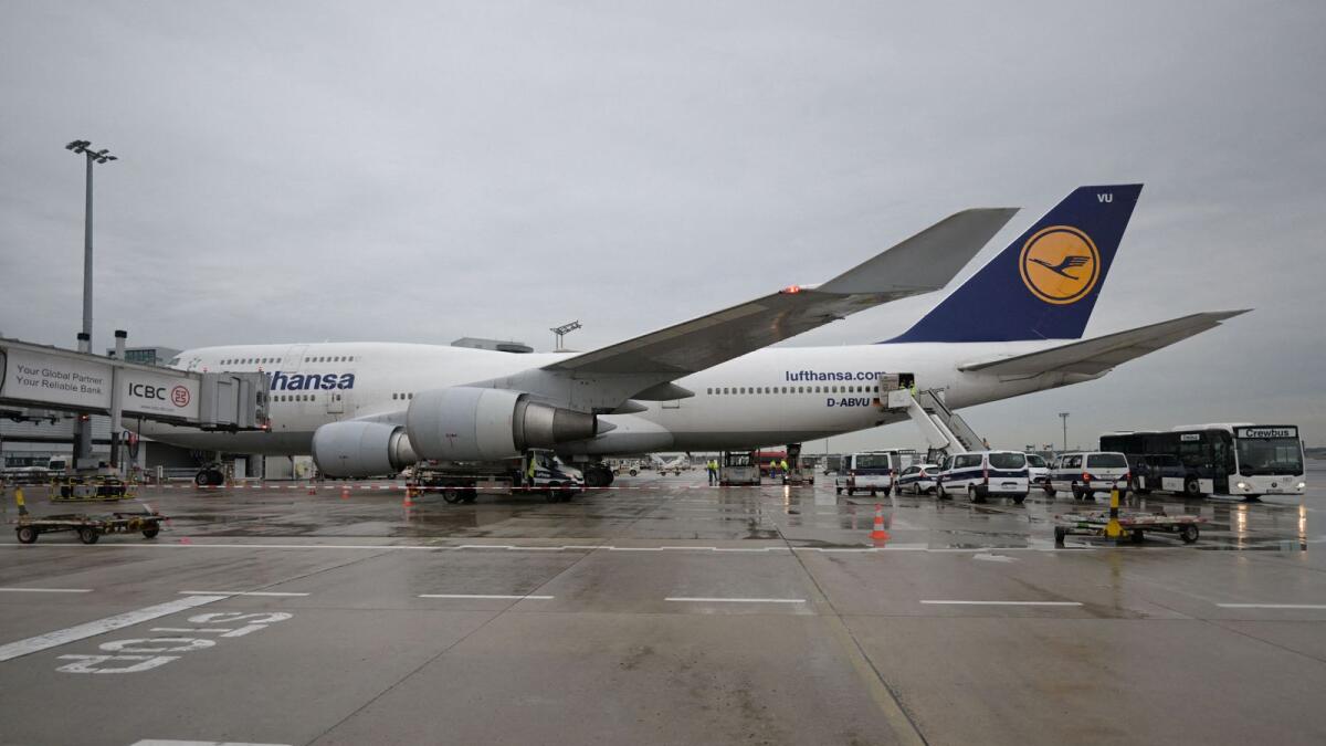 A Boeing 747 Lufthansa jumbo-jet. — Reuters file