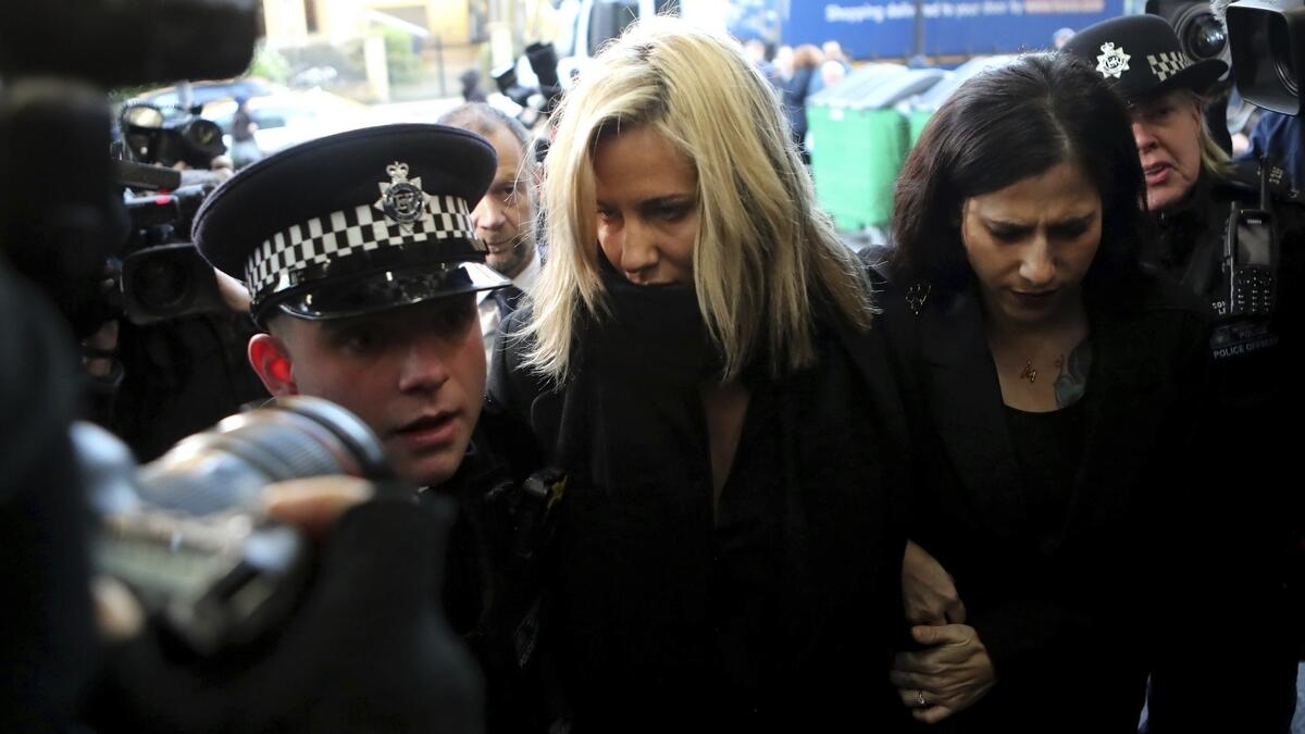 Caroline Flack after her assault arrest