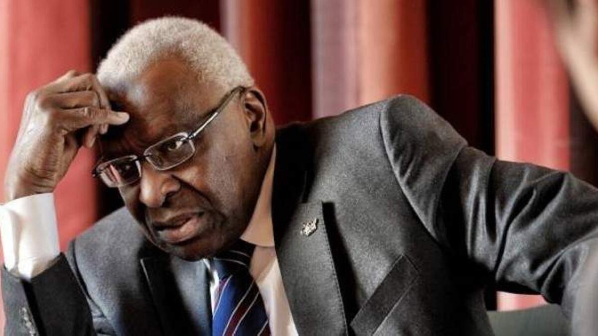 Lamine Diack is being tried for corruption, money laundering and breach of trust