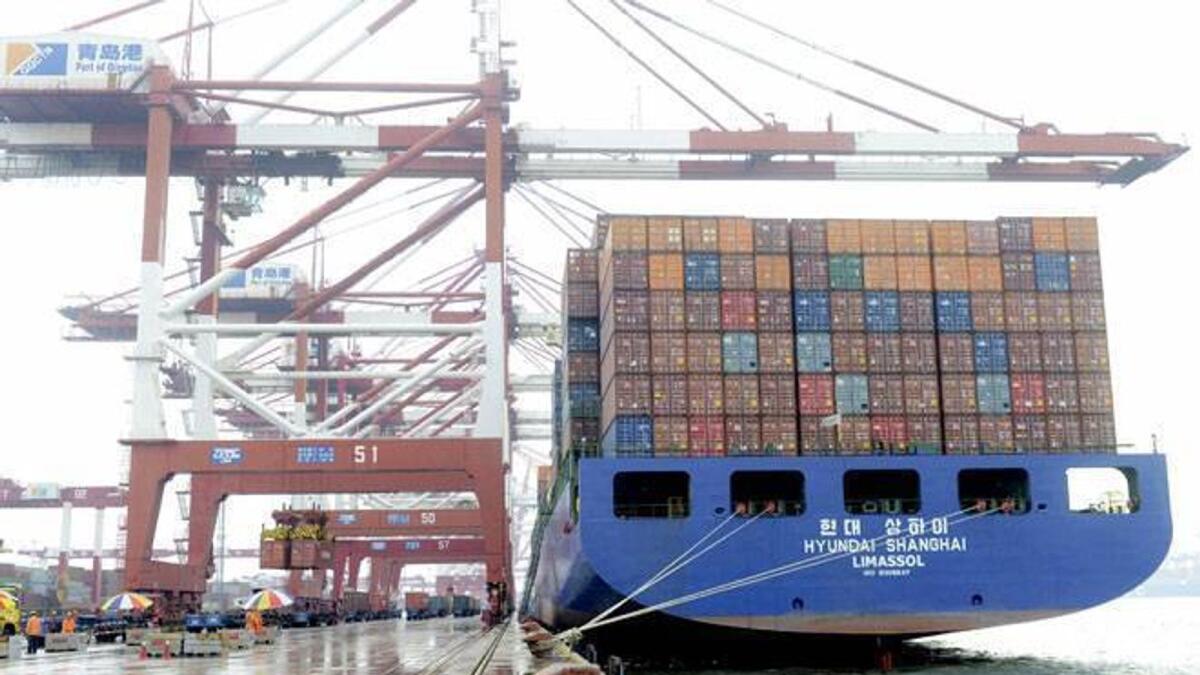 In 2020 April, due to the Covid-19 pandemic induced lockdown exports shrank by a record 60.28 per cent. In March this year, exports grew by 60.29 per cent to $34.45 billion. — File photo