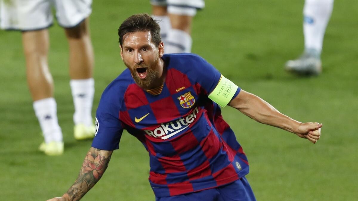 Messi's contract with Barcelona expires at the end of the next season. (AP)