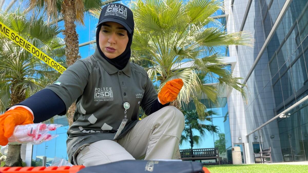 Lt Khadijah Al Balooshi of the Dubai Police.  Photo by Juidin Bernarrd