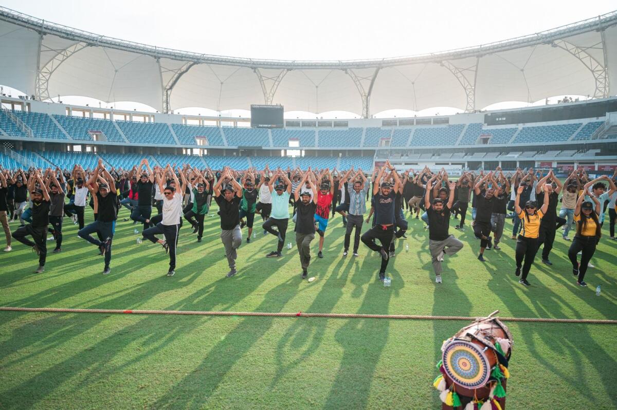Galadari Fitness Challenge 2023 at Dubai International Cricket Stadium on Saturday. Photos by Neeraj Murali