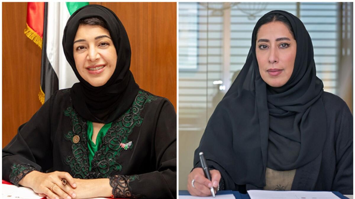 Reem bint Ebrahim Al Hashimy and Mona Ghanem Al Marri signed an MoU virtually.