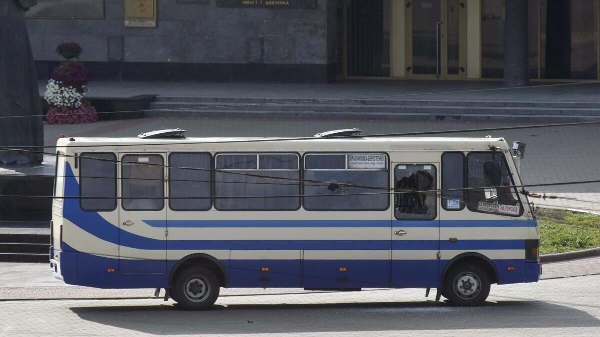 Ukraine, Lutsk, hostage, bus, passengers