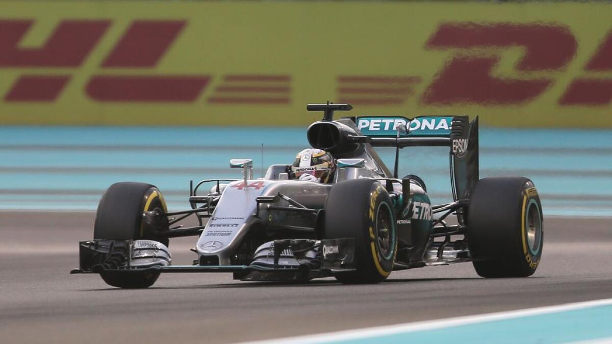 Hamilton fires first salvo in Abu Dhabi