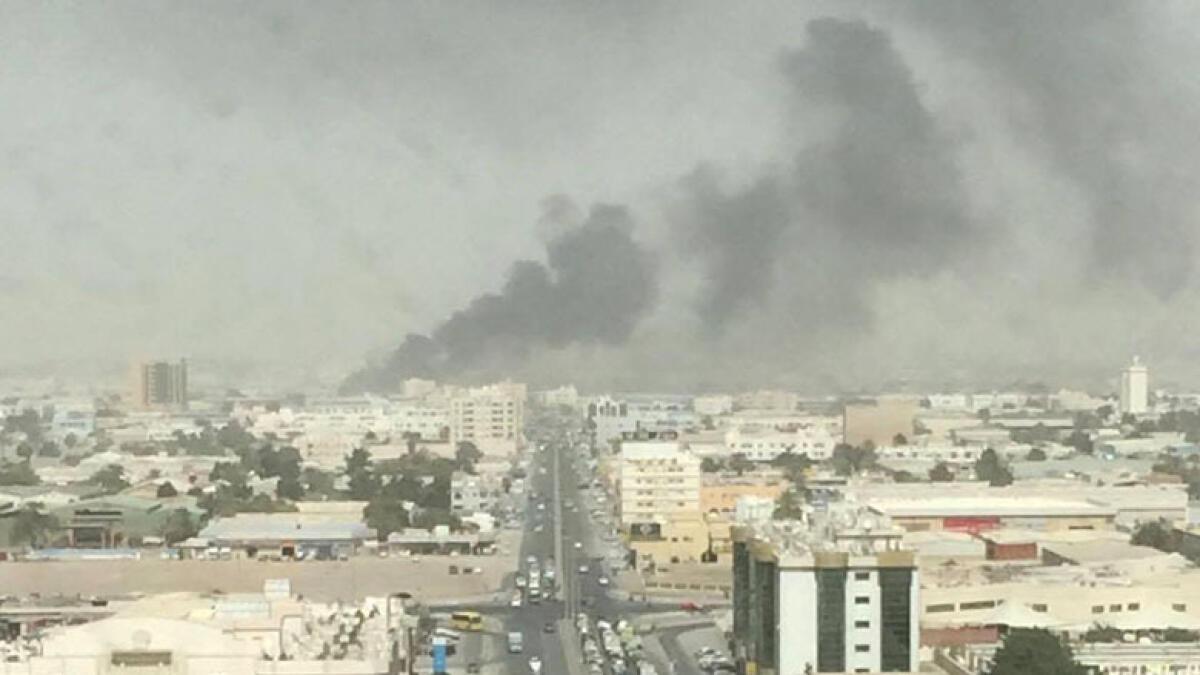 Video: Workers injured in Sharjah warehouse blaze