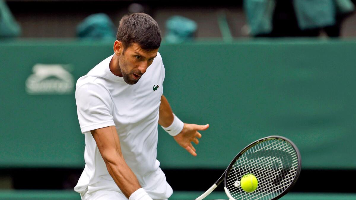 Defending men's champion Novak Djokovic. — AP