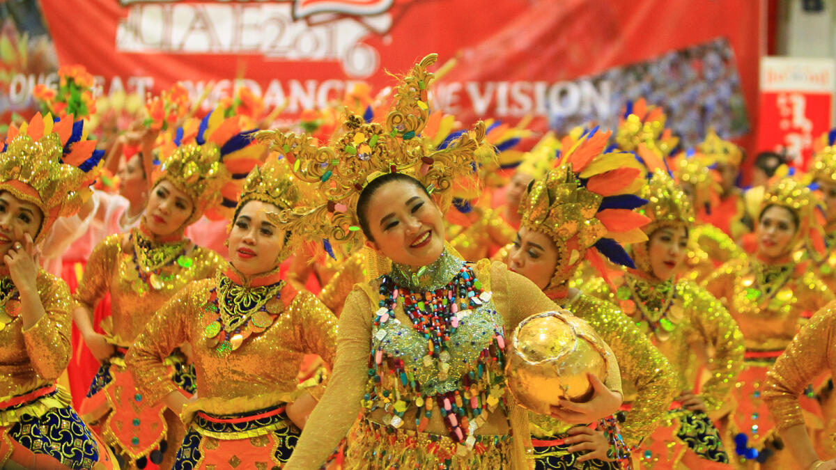 Filipinos dance to the beat of Sinulog in Dubai