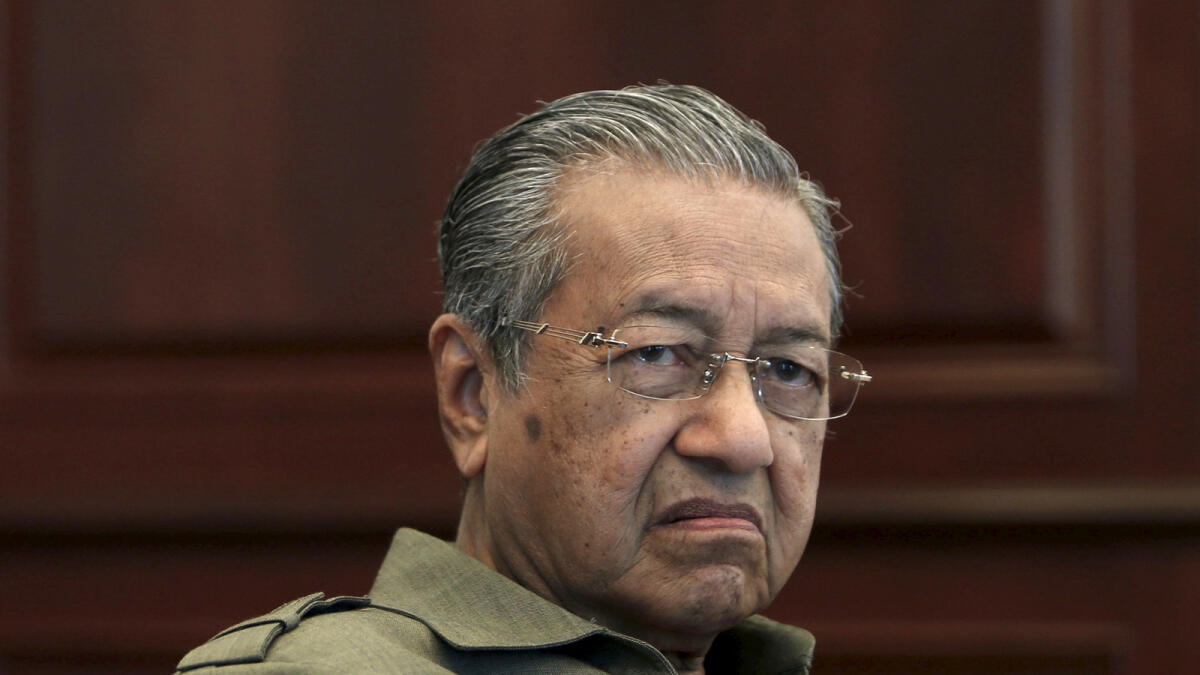 Former Malaysian PM Mahathir Mohamad. File photo
