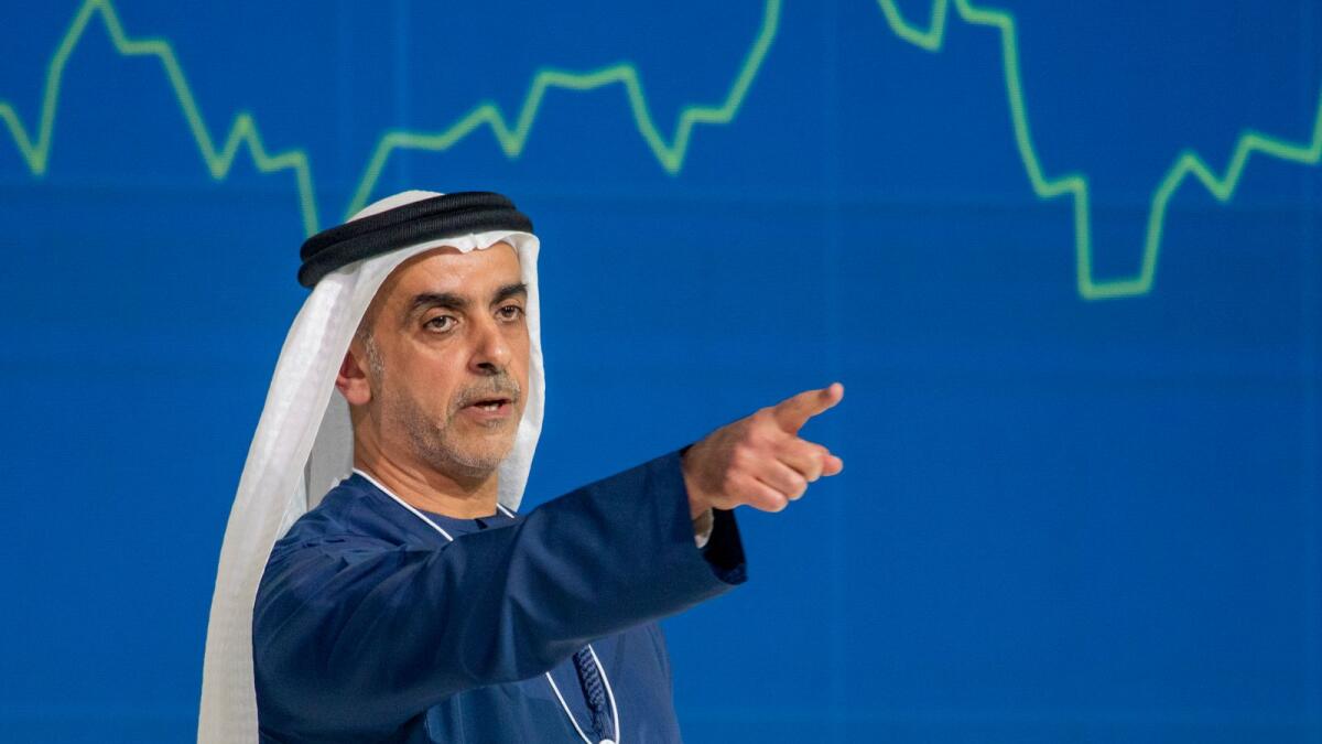 Lt. General Sheikh Saif bin Zayed Al Nahyan, Deputy Prime Minister and Minister of  Interior, UAE speaking at the World Government Summit in Dubai on Wednesday. KT photo/Shihab