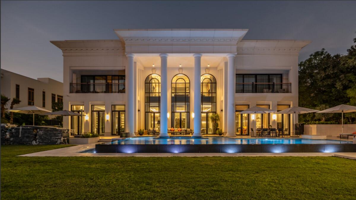The villa, which has a built-up area of 30,000sqft and overall plot size 32,932sqft, is located in sector L of Emirates Hills. — Supplied photo