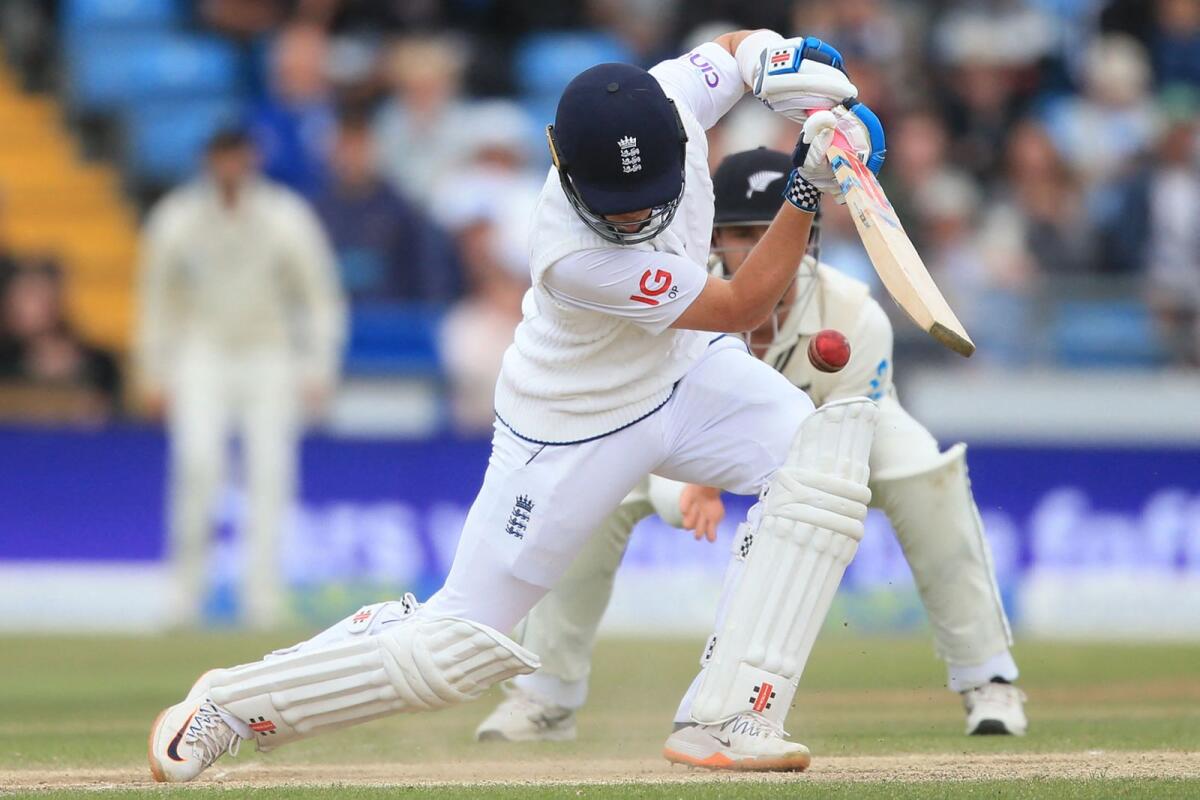 Ollie Pope remained unbeaten on 81 off just 105 balls to put England in a strong position to win the third Test against New Zealand. (AFP)