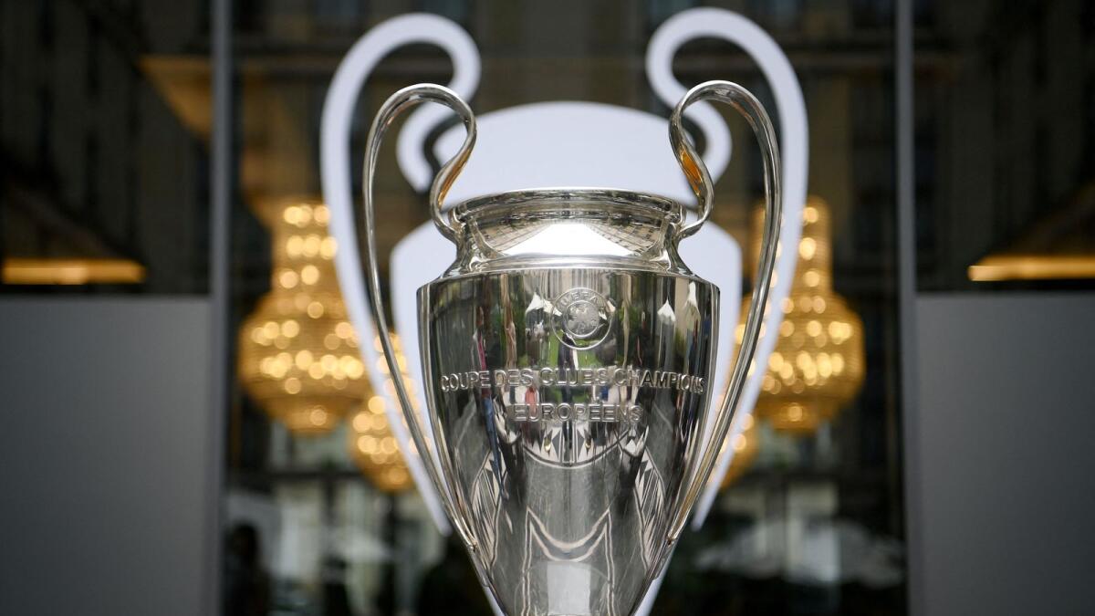 The Uefa Champions League trophy. — AFP