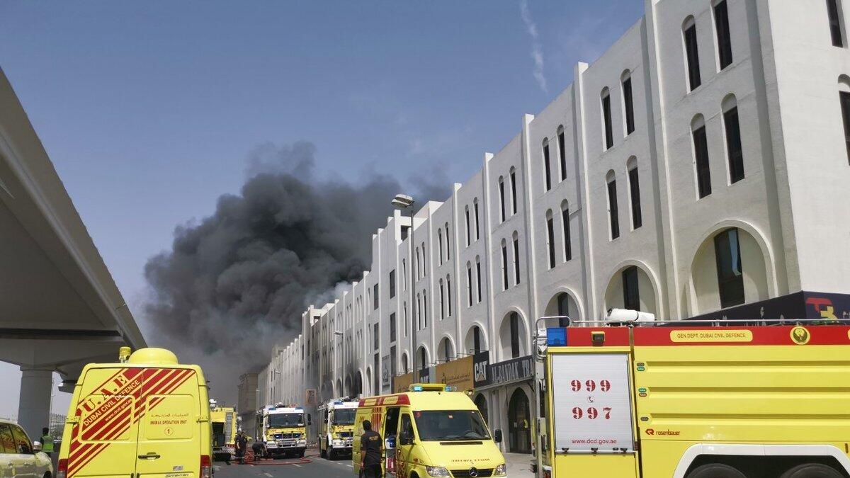 Photos: Dubai warehouse fire under control