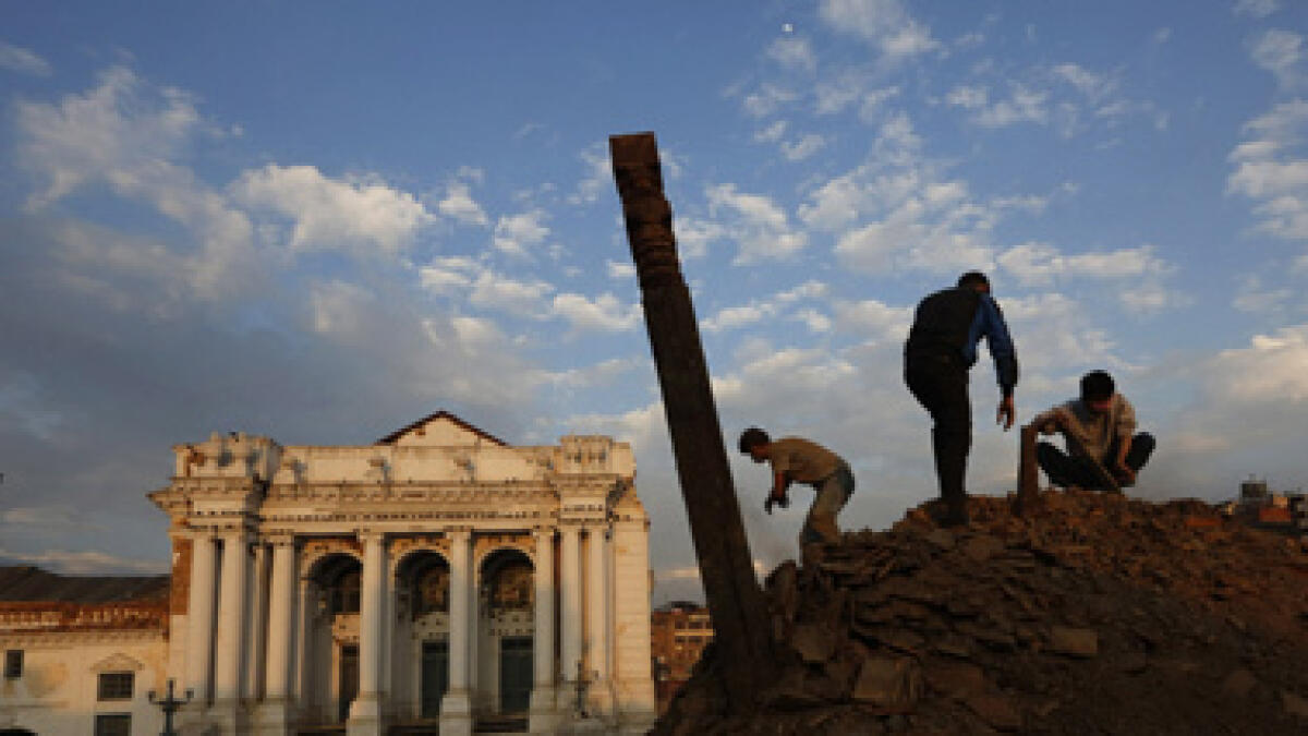 Quake-hit Nepal reopens damaged heritage sites for tourists