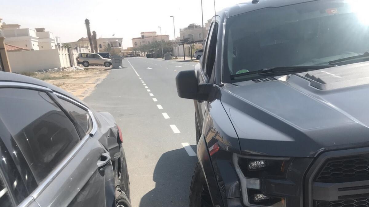 Dubai Police, accident, motorist, Twitter
