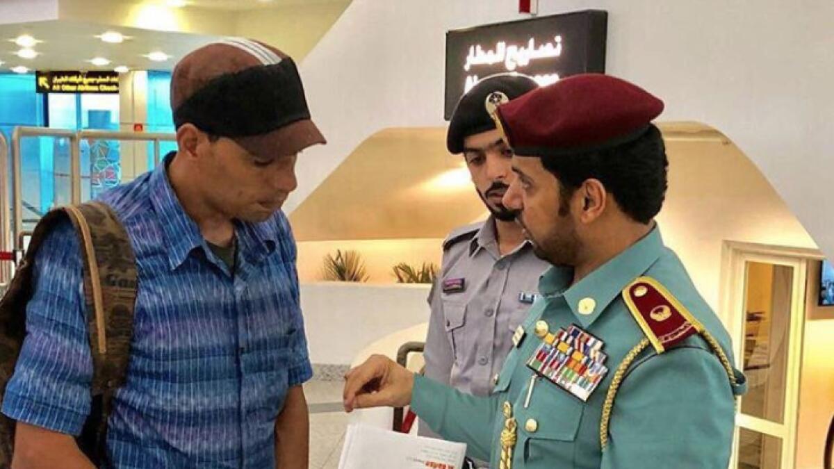 Ajman Police buy flight ticket for stranded man, give him extra money