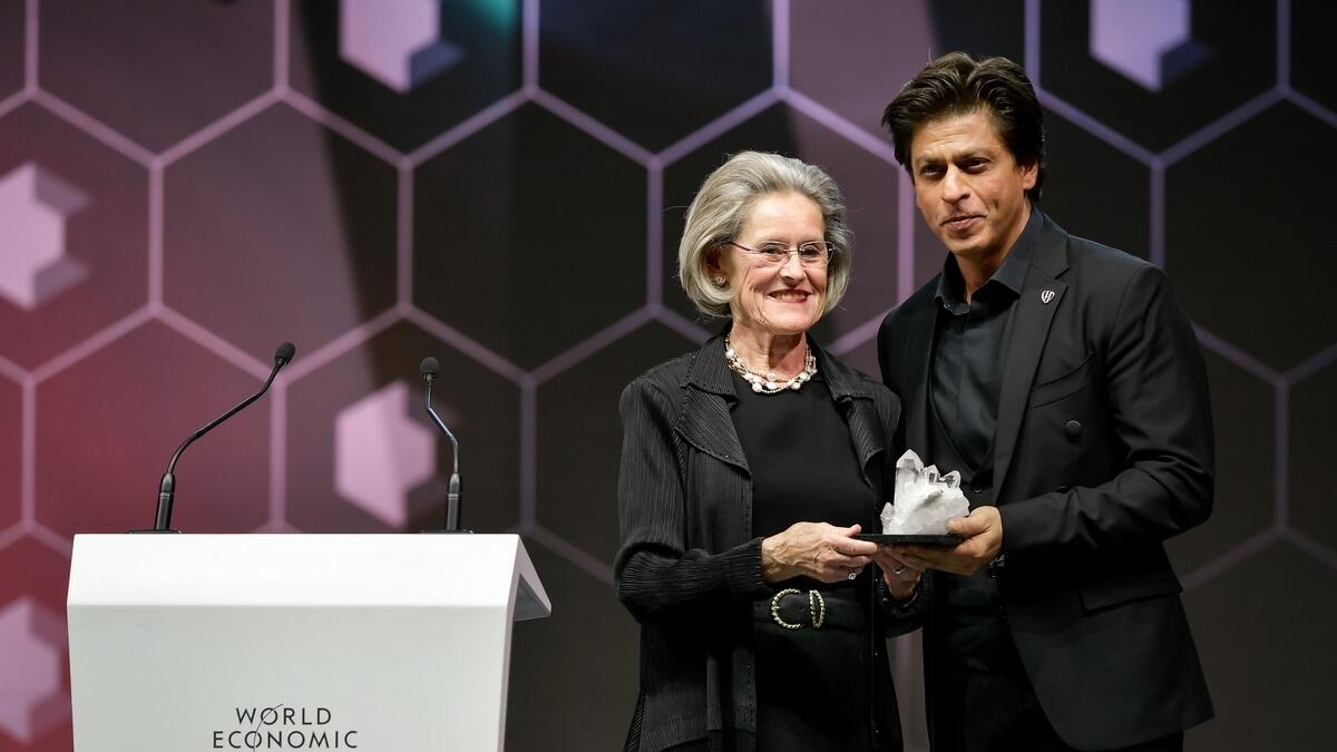 Shah Rukh Khan honoured to receive Crystal Award along with Elton, Cate