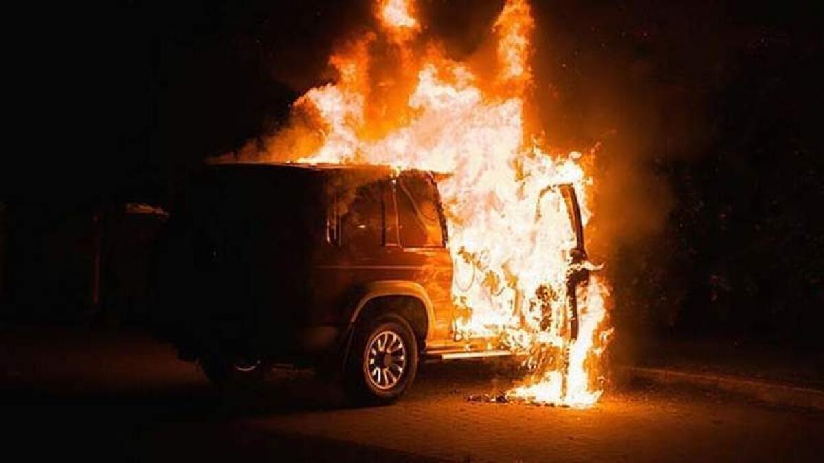 Man fined Dh1.2 million for setting 9 cars on fire in Dubai