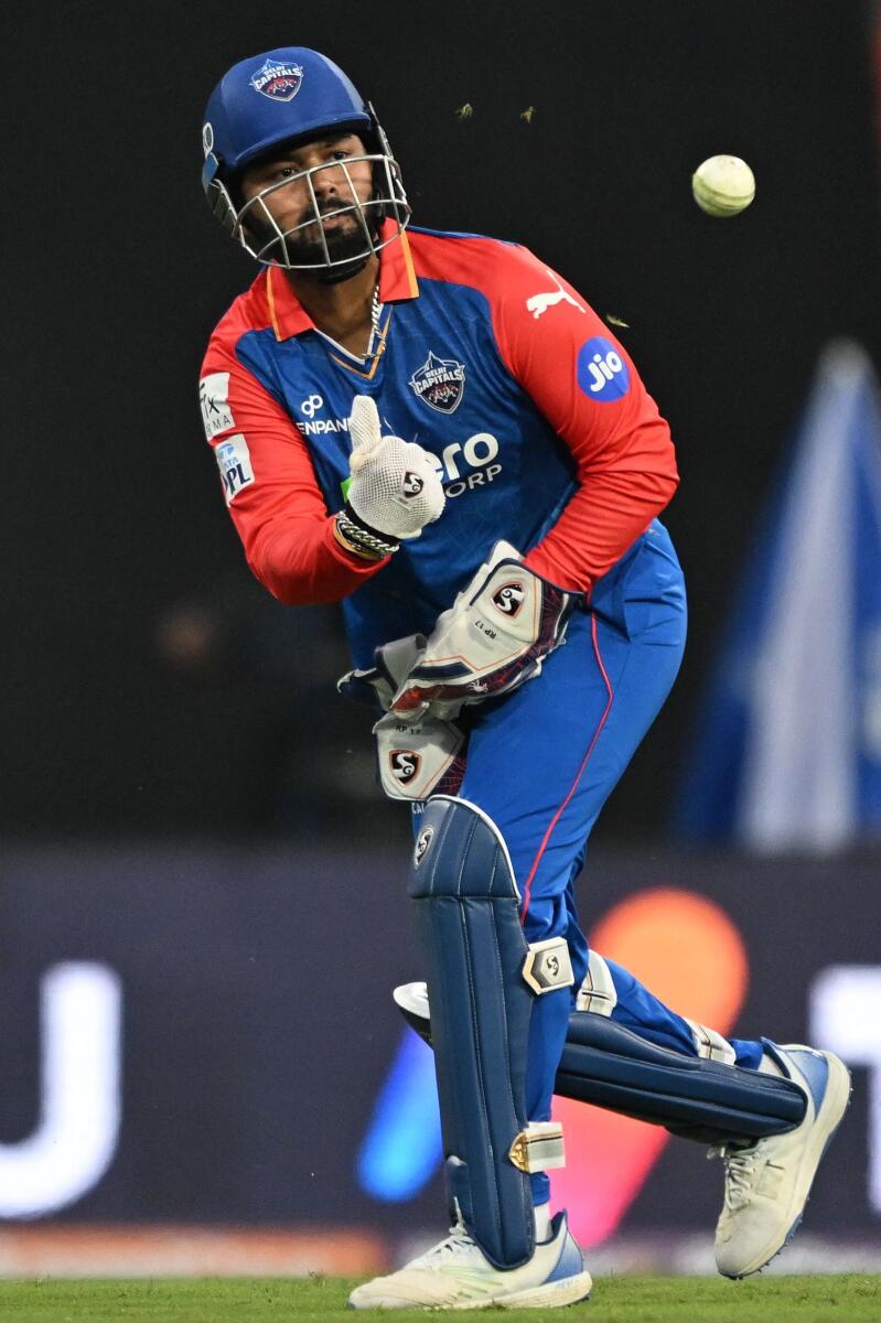 Delhi Capitals' captain Rishabh Pant during the IPL match against Punjab Kings. — AFP