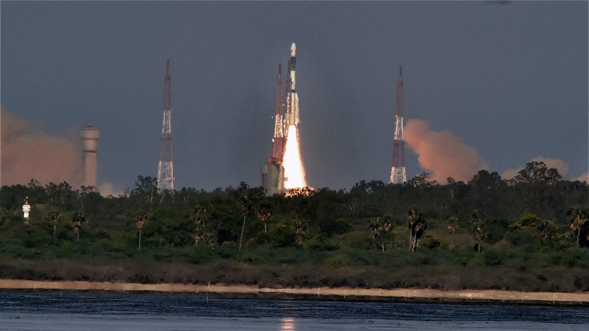 Indias most powerful rocket launches satellite into orbit