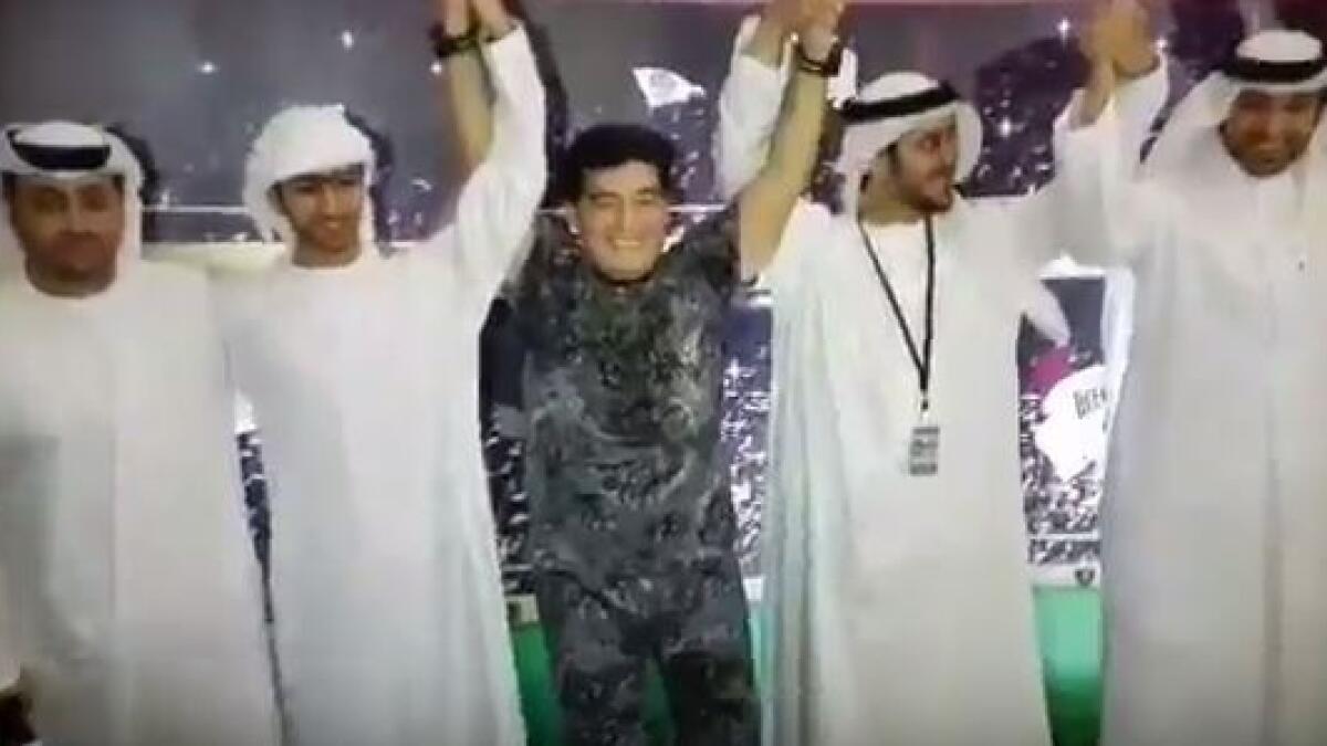 WATCH: Diego Maradona celebrates 56th birthday in Abu Dhabi