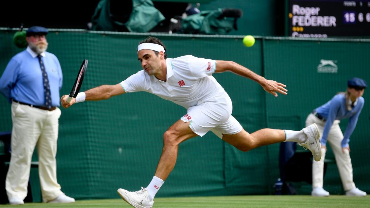 Switzerland's Roger Federer in action during his third round match against Britain's Cameron Norrie — Reuters