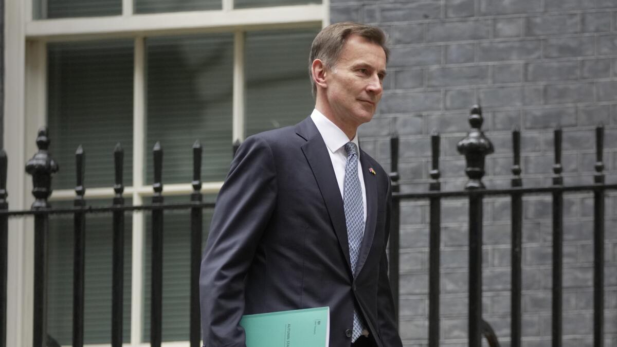 UK Chancellor of the exchequer Jeremy Hunt. - File photo