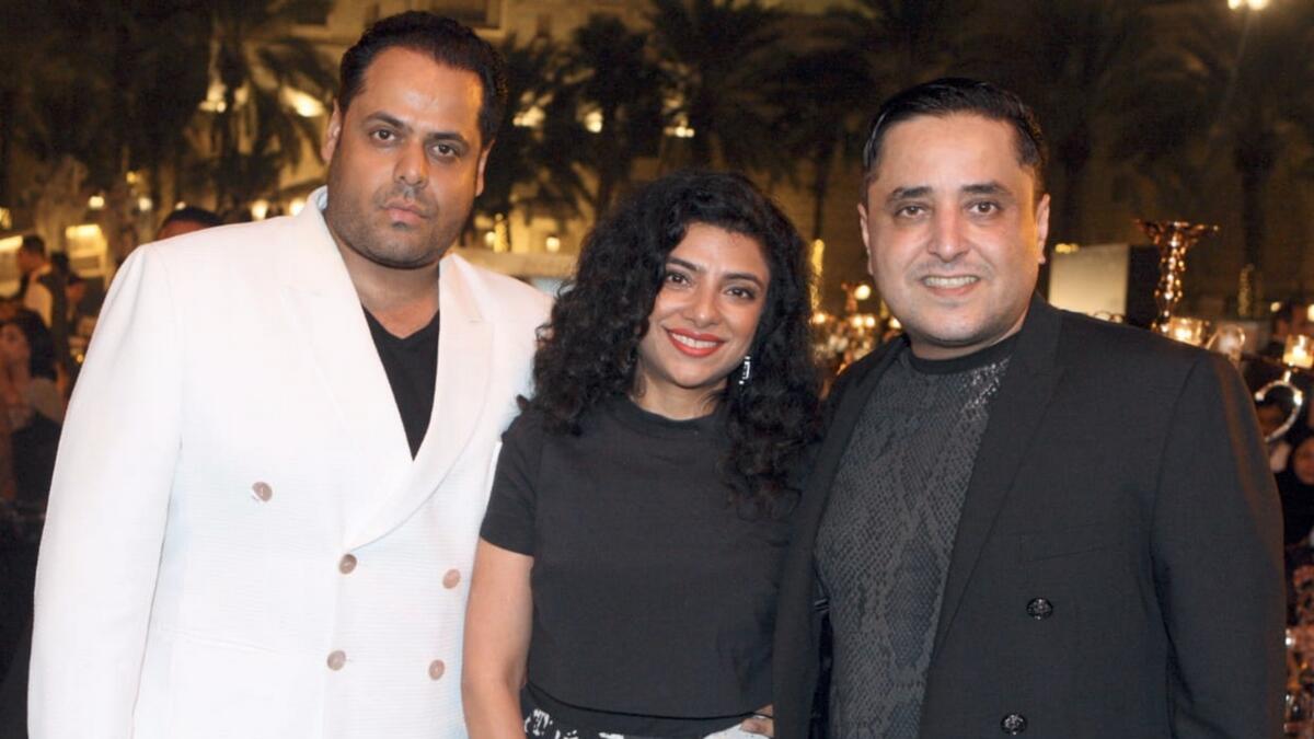 Suhail Galadari with Shirin Morani and Uday Singh