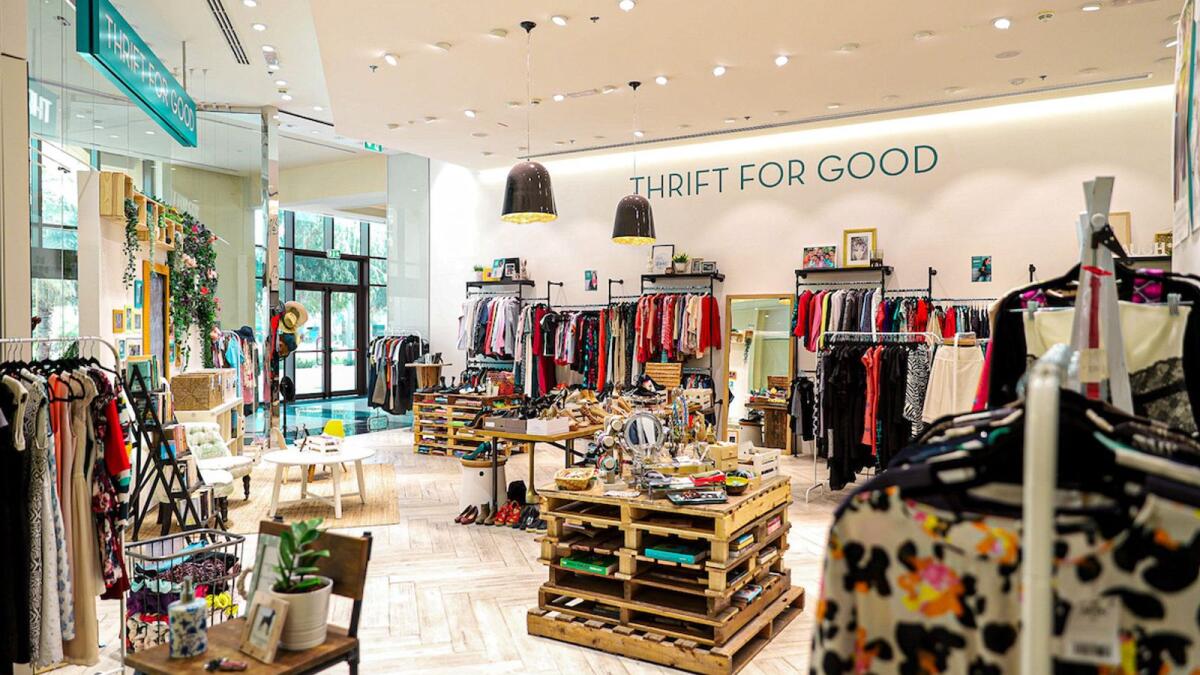 Get thrifty. Thrift For Good’s mission is to ‘rehome preloved items to reduce waste and help children around the world’. Located in the Galleria Mall 8, Palm Jumeriah, as well as online, thriftforgood.org, the store also organises monthly events such as the Palm Pop Ups where it hosts over 25 small and local businesses. The next Palm Pop Up will be on Friday where brands will be selling a selection of second hand or upcycled items that will include  jewellery and furniture.