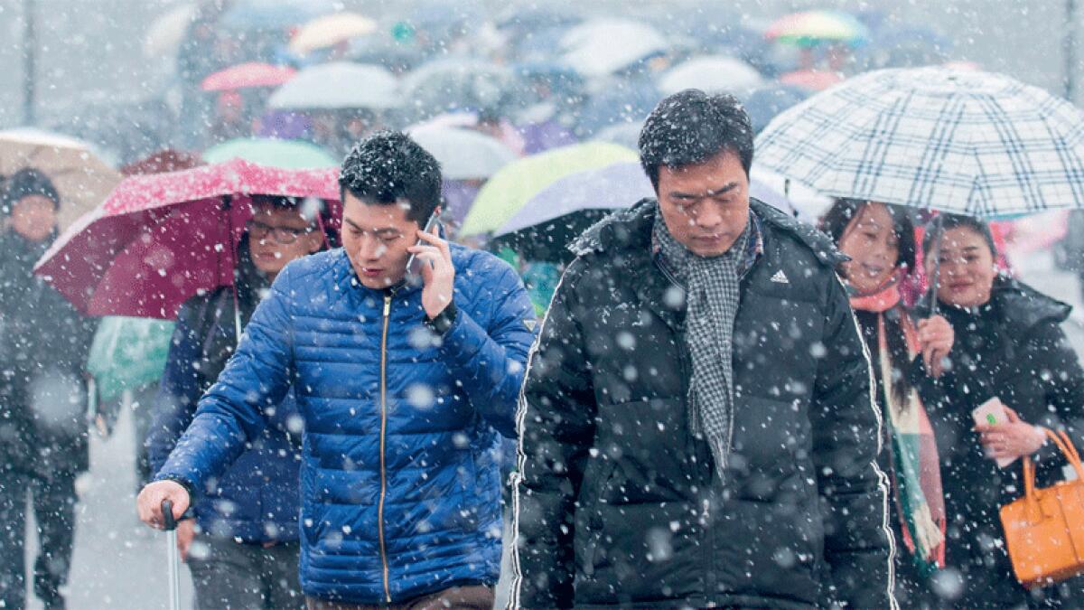 China shivers as cold snap breaks 30-year-old records