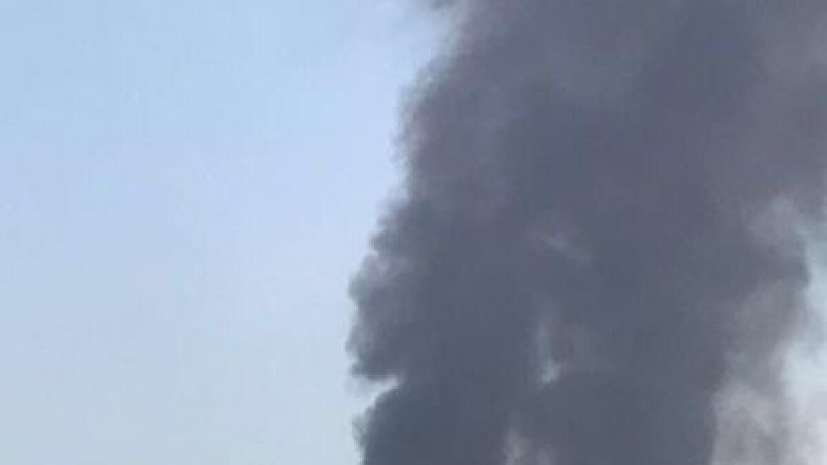 Civil Defence douse fire behind Dubai Autodrome