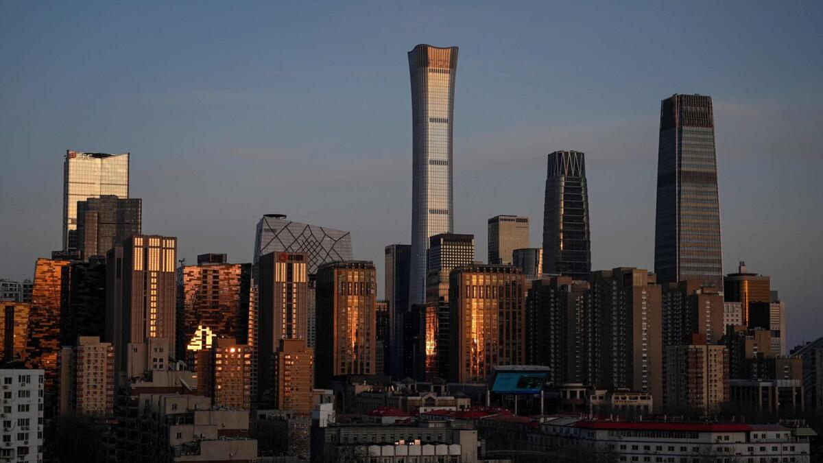 The Central Business District in Beijing. — AFP