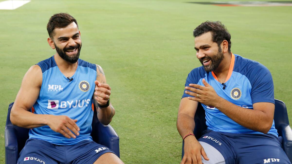 India's Virat Kohli (left) and skipper Rohit Sharma. — BCCI