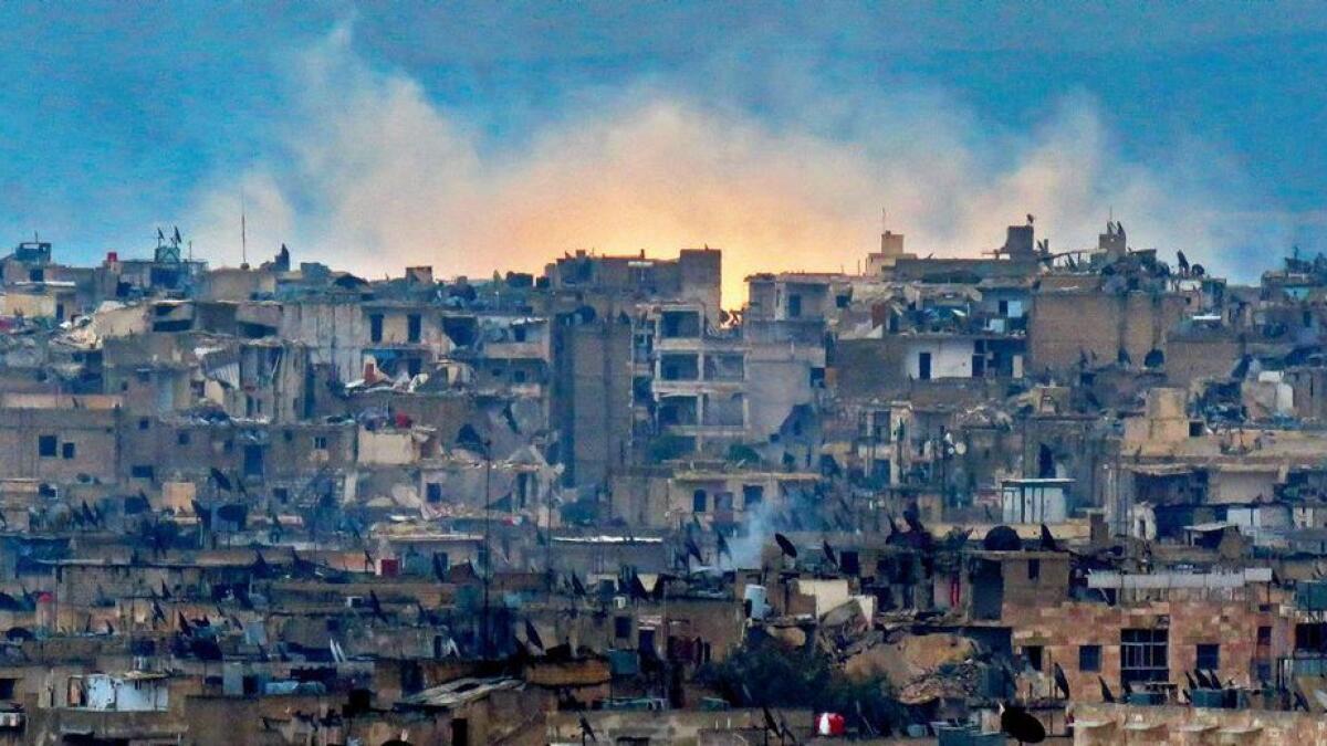 Evacuations stall as war rages in Aleppo