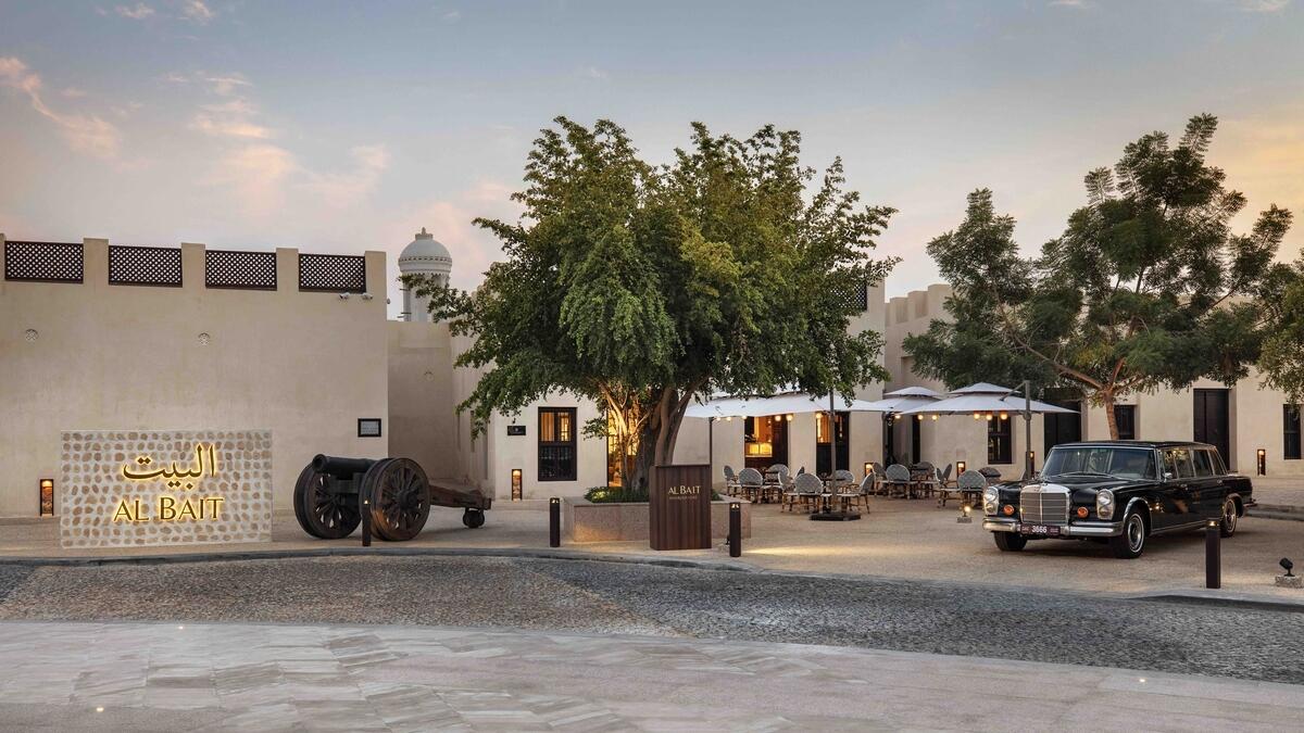 The Al Bait Sharjah is an antique luxury hotel with historic landmarks and artefacts  
