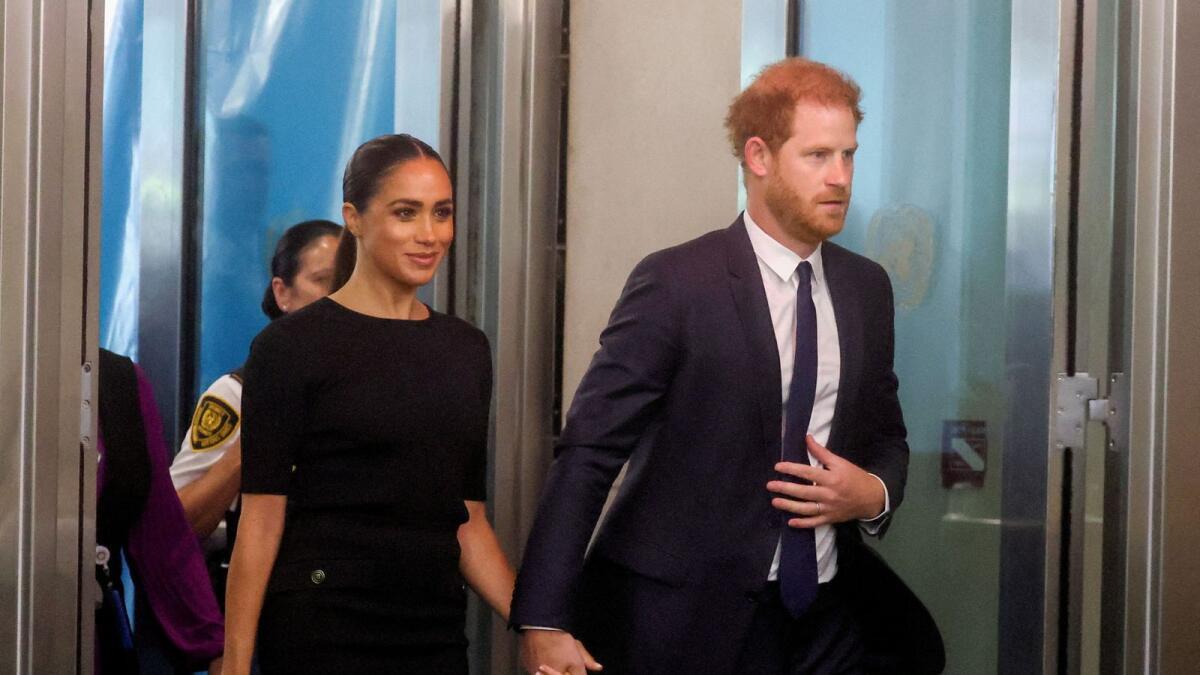 Britain's Prince Harry and his wife Meghan, Duchess of Sussex. --- Reuters file