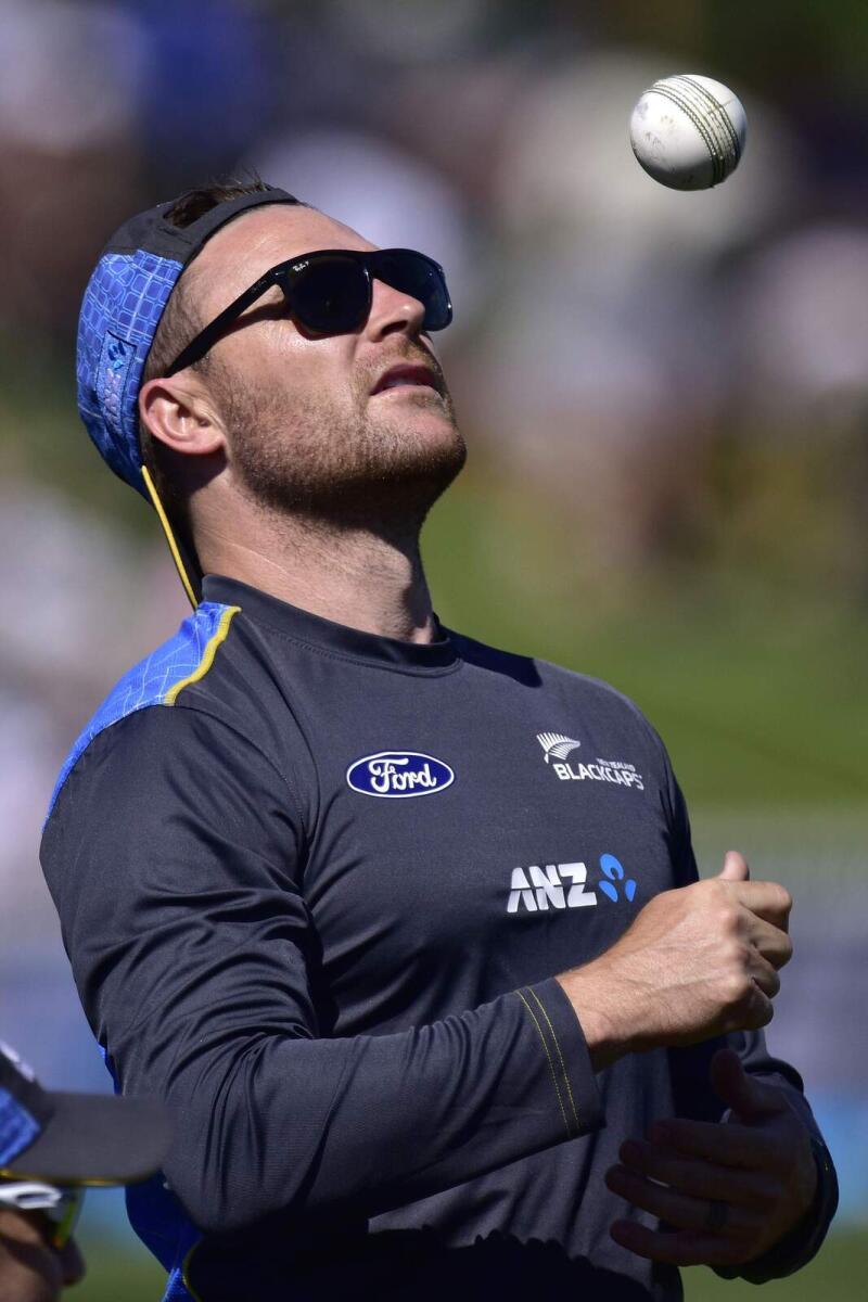 Brendon McCullum joined captain Ben Stokes at the helm last May. - Reuters
